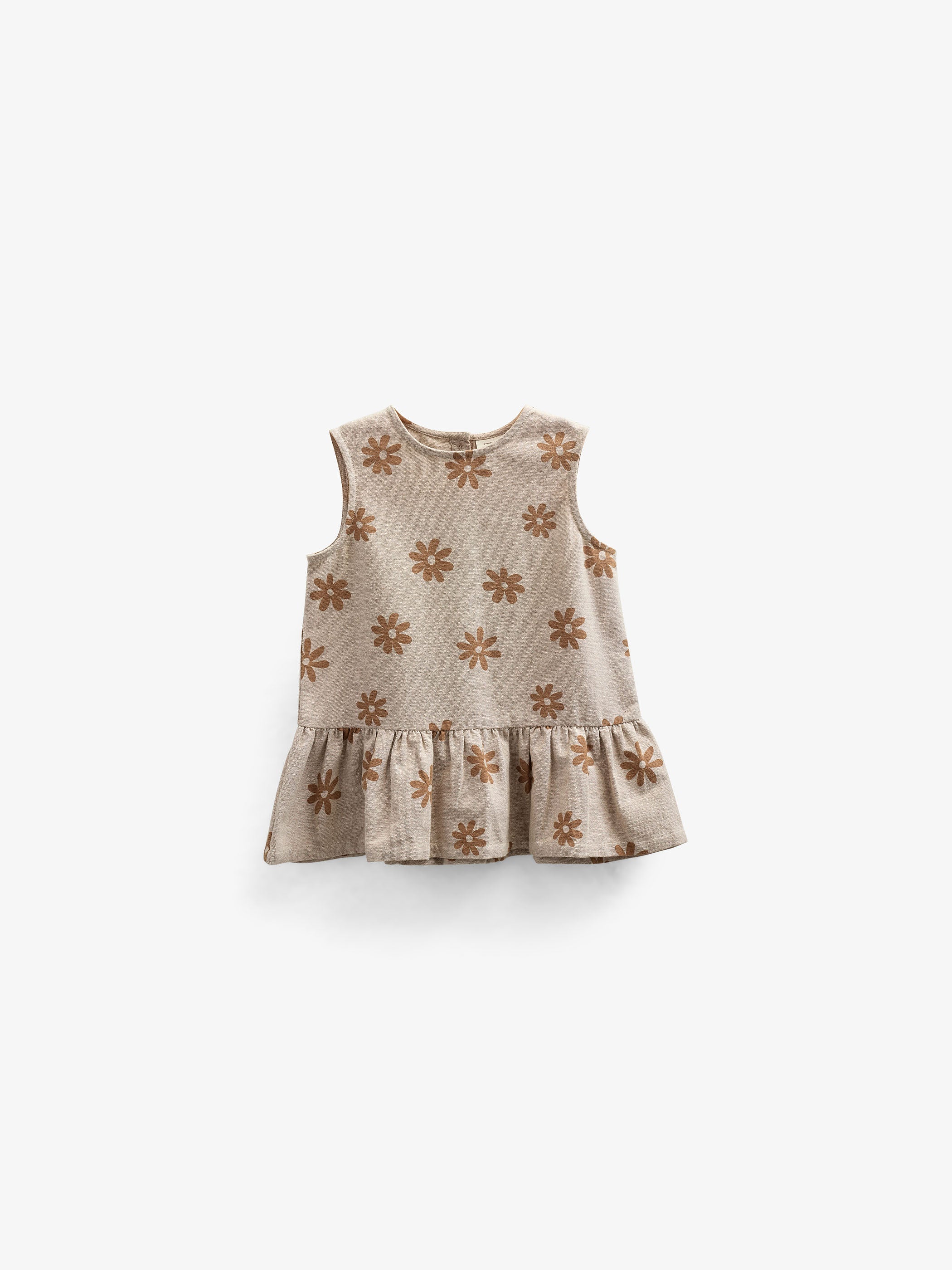 Printet bomuldstop - Tween - Sand | 101206 Molly