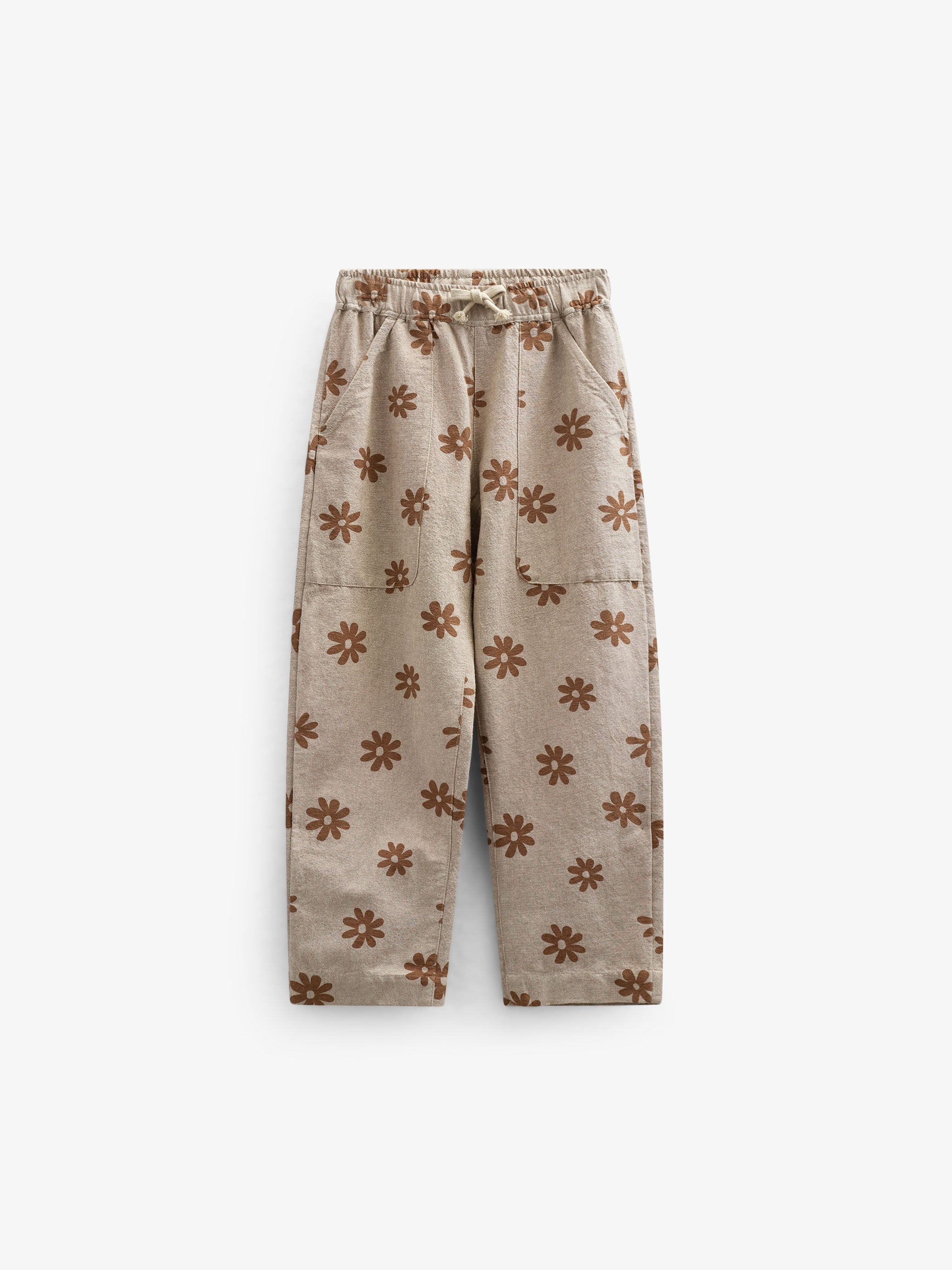 Printede bomuldsbukser - Kids - Sand | 101207 Molly