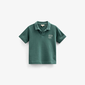 Polo T-shirt i jersey med struktur - Kids - Tropical Green | 101215 Sonny