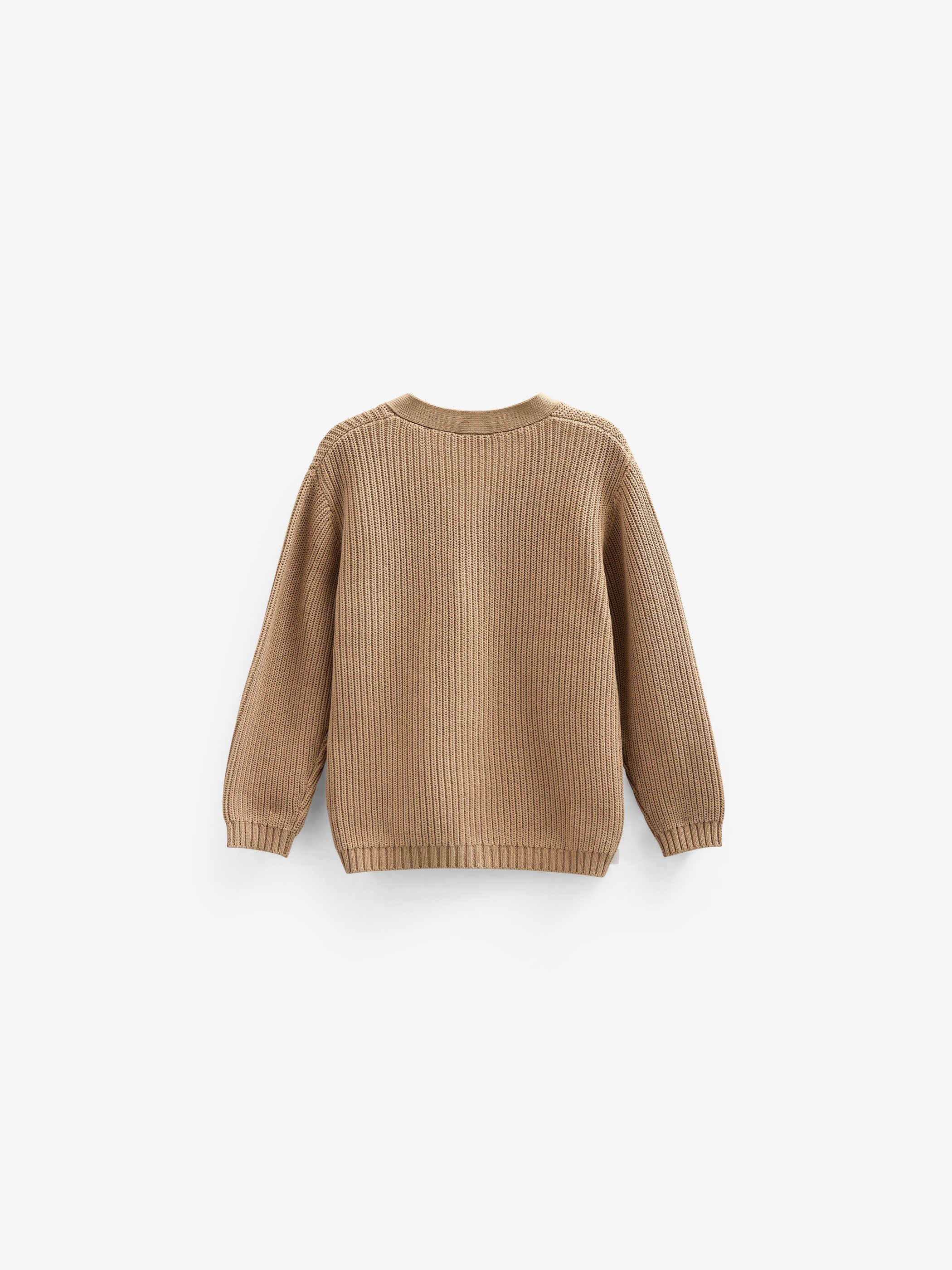 Cardigan i patentstrik - Tween - Beige | 101246 Clark