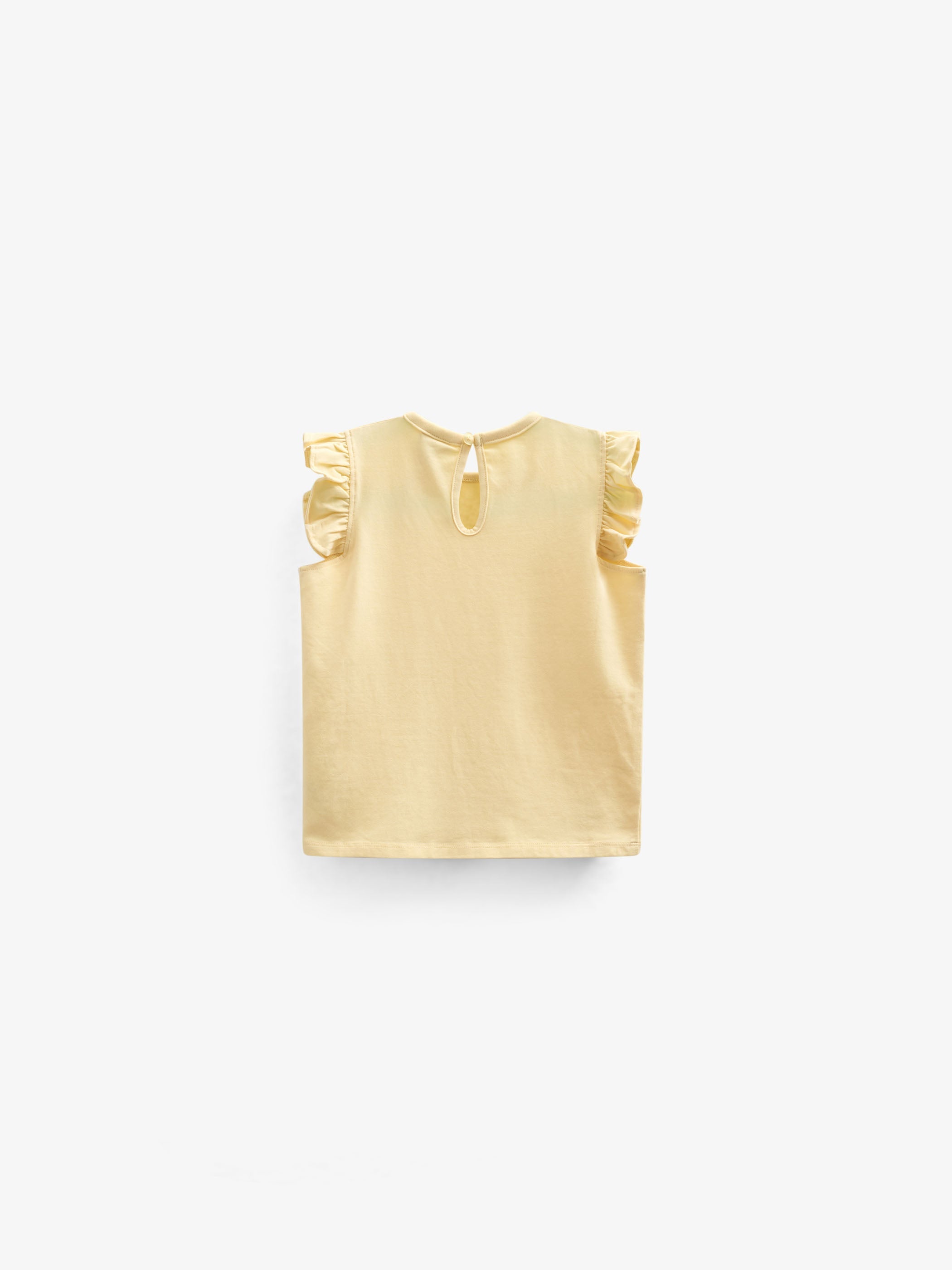 Jersey top med flæse - Tween - Sunlight | 101266 Selma