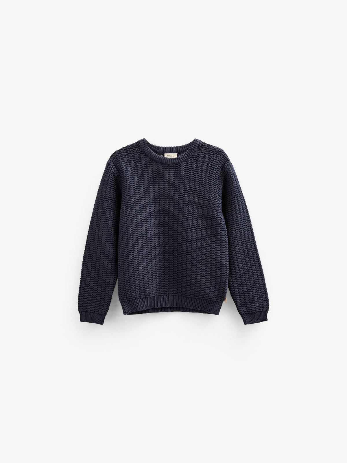 Ensfarvet strik - Kids - Navy | 101281 Brady