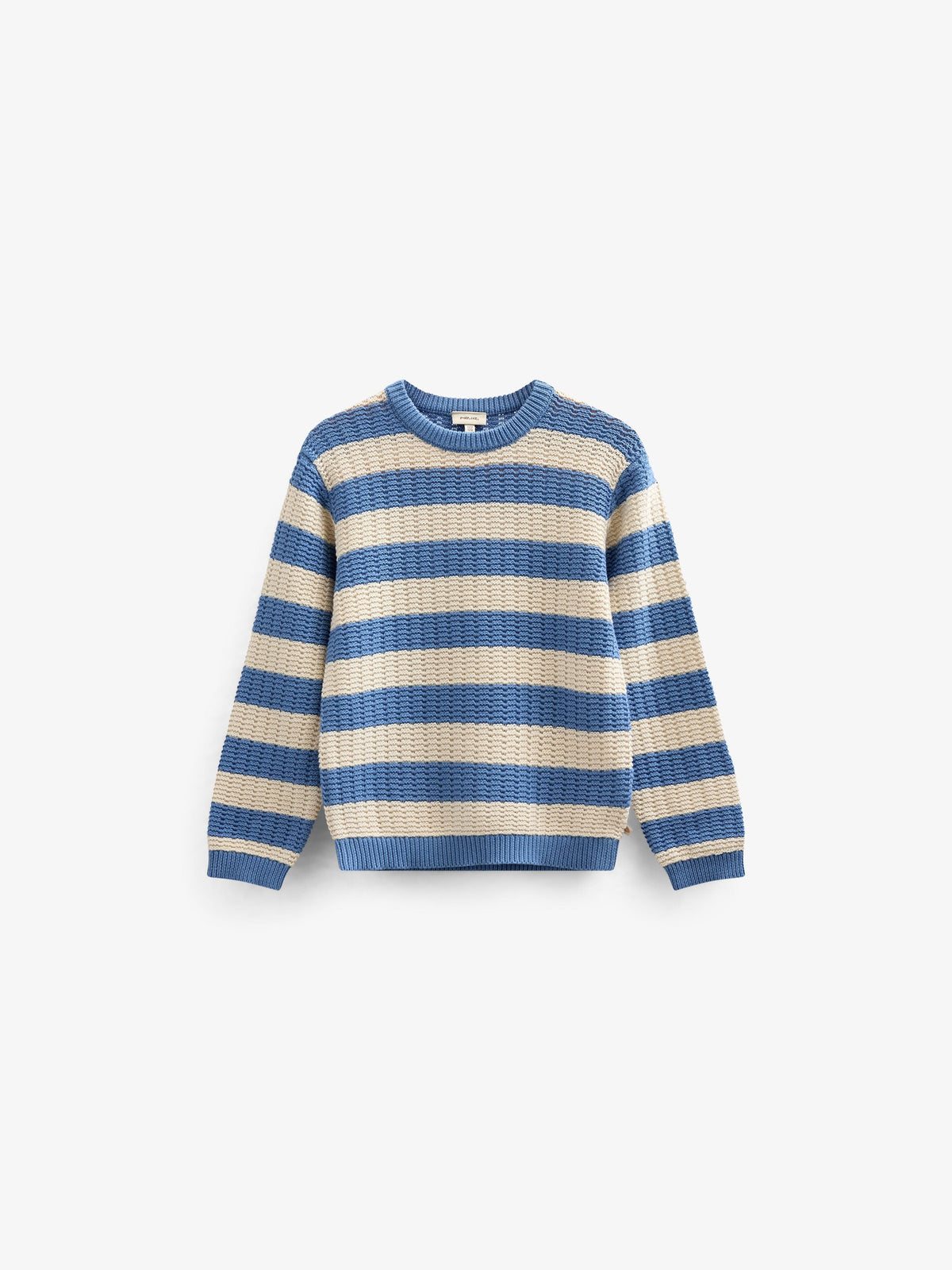 Stribet strik - Tween - Dusty Blue/Offwhite | 101284 Brady