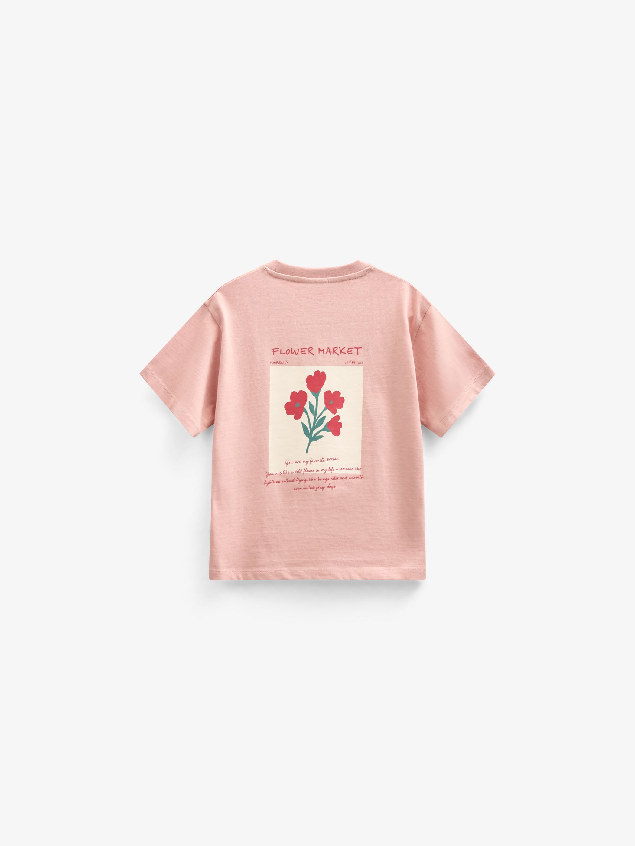 Flower Marked T-shirt - Kids - Powder Rose | 101292 Elsa