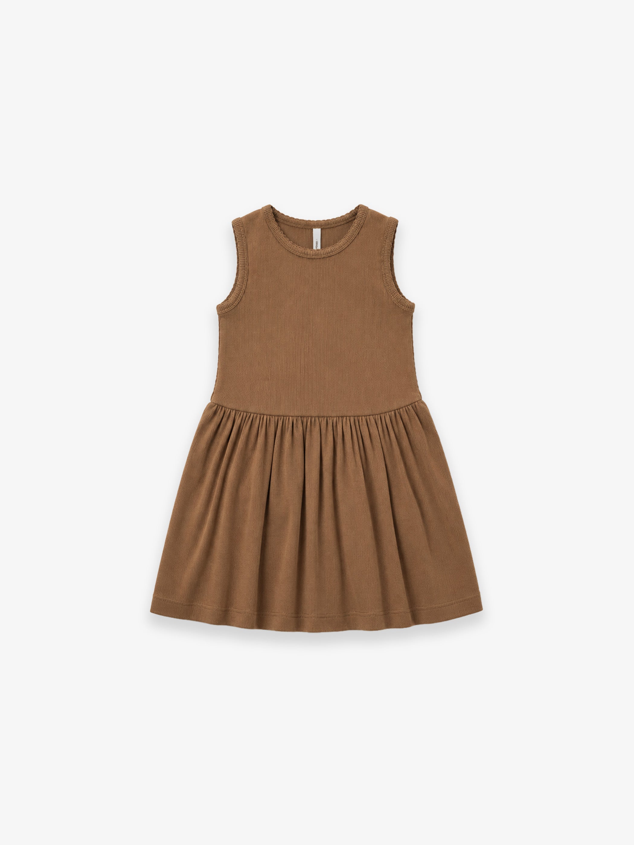 Ærmeløs kjole i modalrib - Kids - Coconut | 101297 Lottie