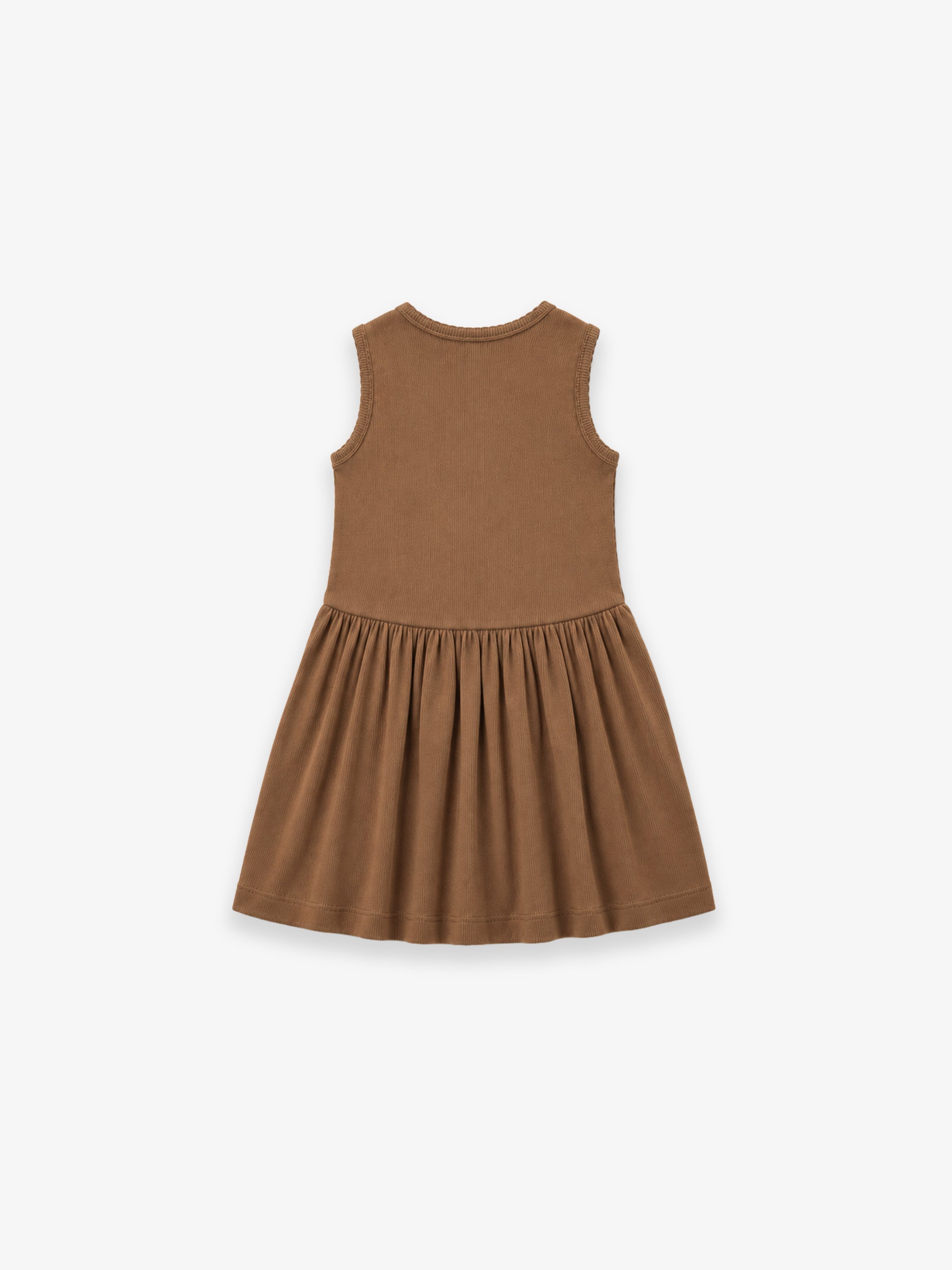 Ærmeløs kjole i modalrib - Kids - Coconut | 101297 Lottie