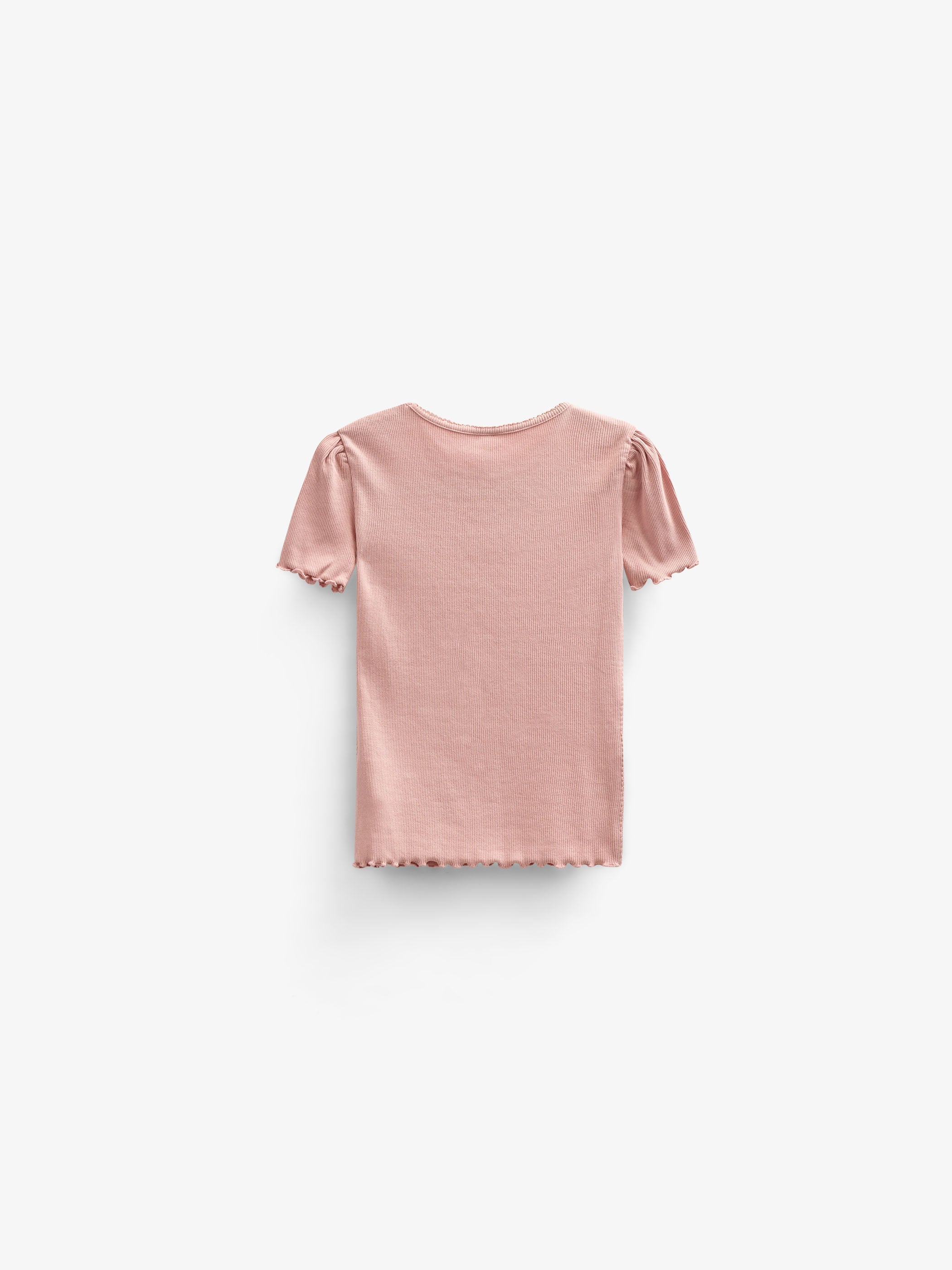 T-shirt i modalrib - Tween - Rose Tan | 101299 Lottie