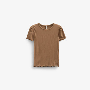 T-shirt i modalrib - Kids - Coconut | 101300 Lottie