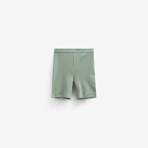 Korte tights i modalrib - Tween - Dusty Green | 101319 Lottie