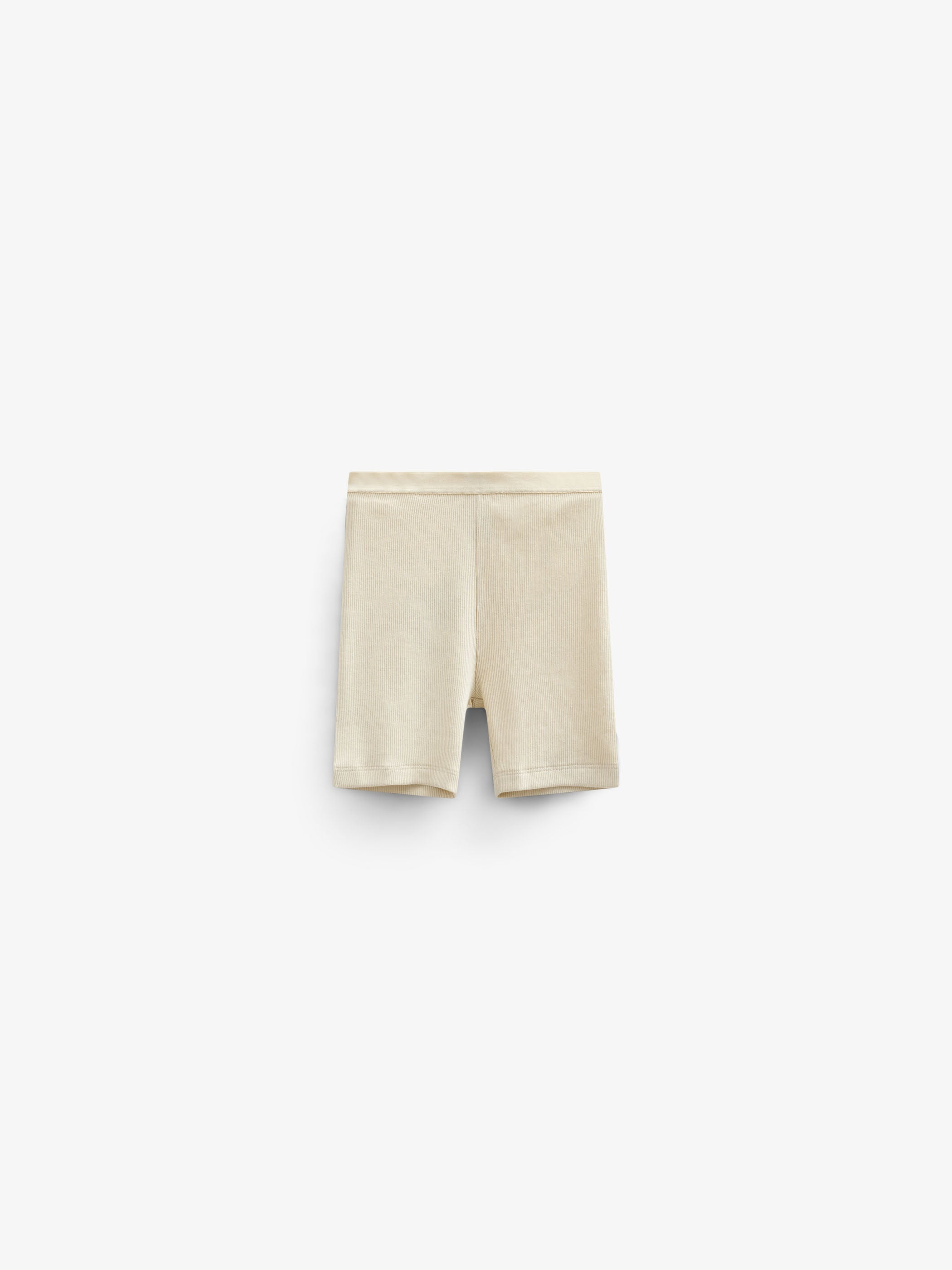 Korte tights i modalrib - Tween - Offwhite | 101321 Lottie