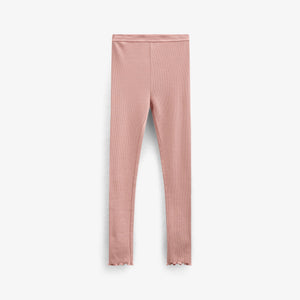 Leggings i modalrib - Kids - Rose Tan | 101322 Lottie