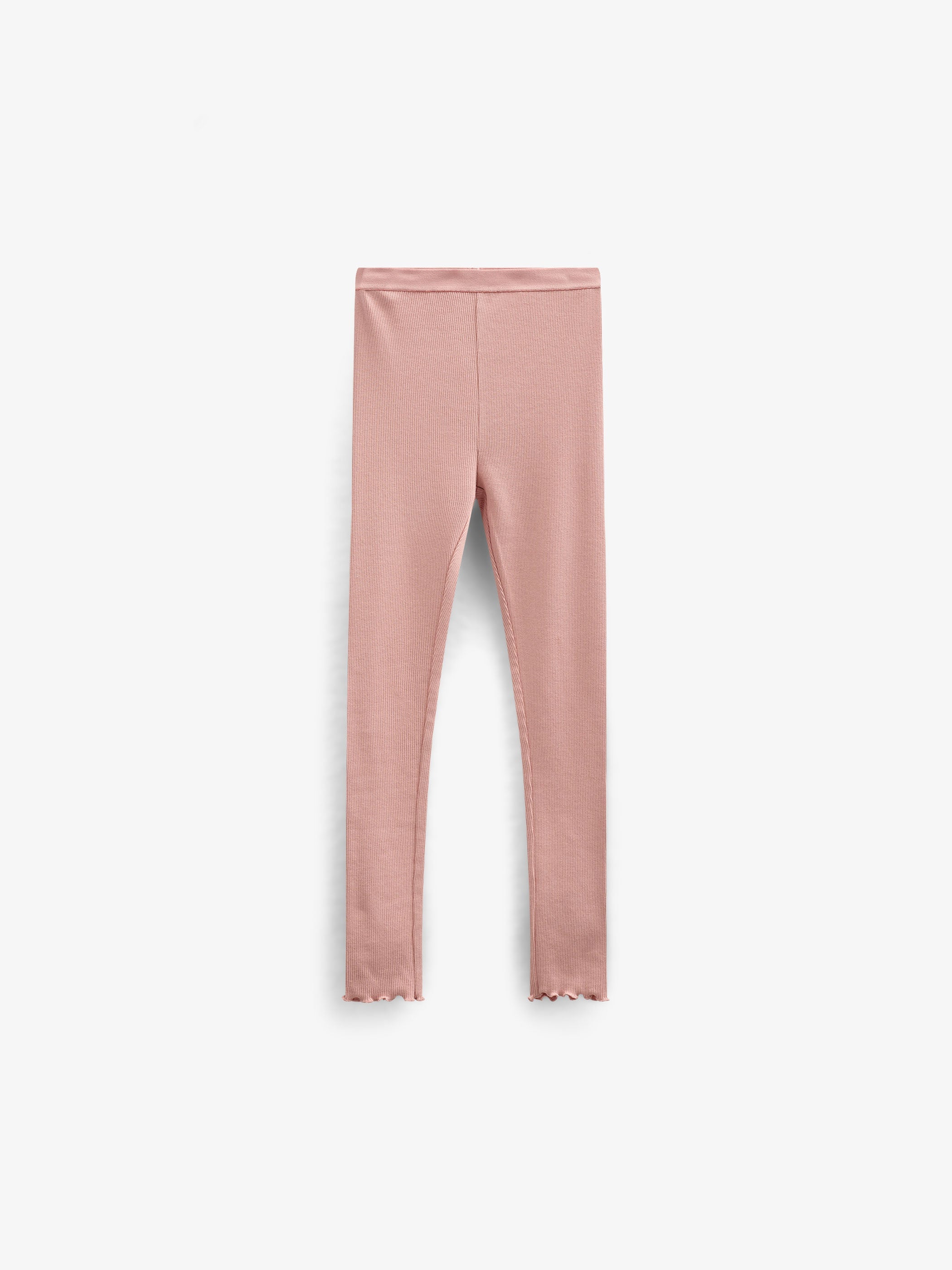 Leggings i modalrib - Tween - Rose Tan | 101323 Lottie