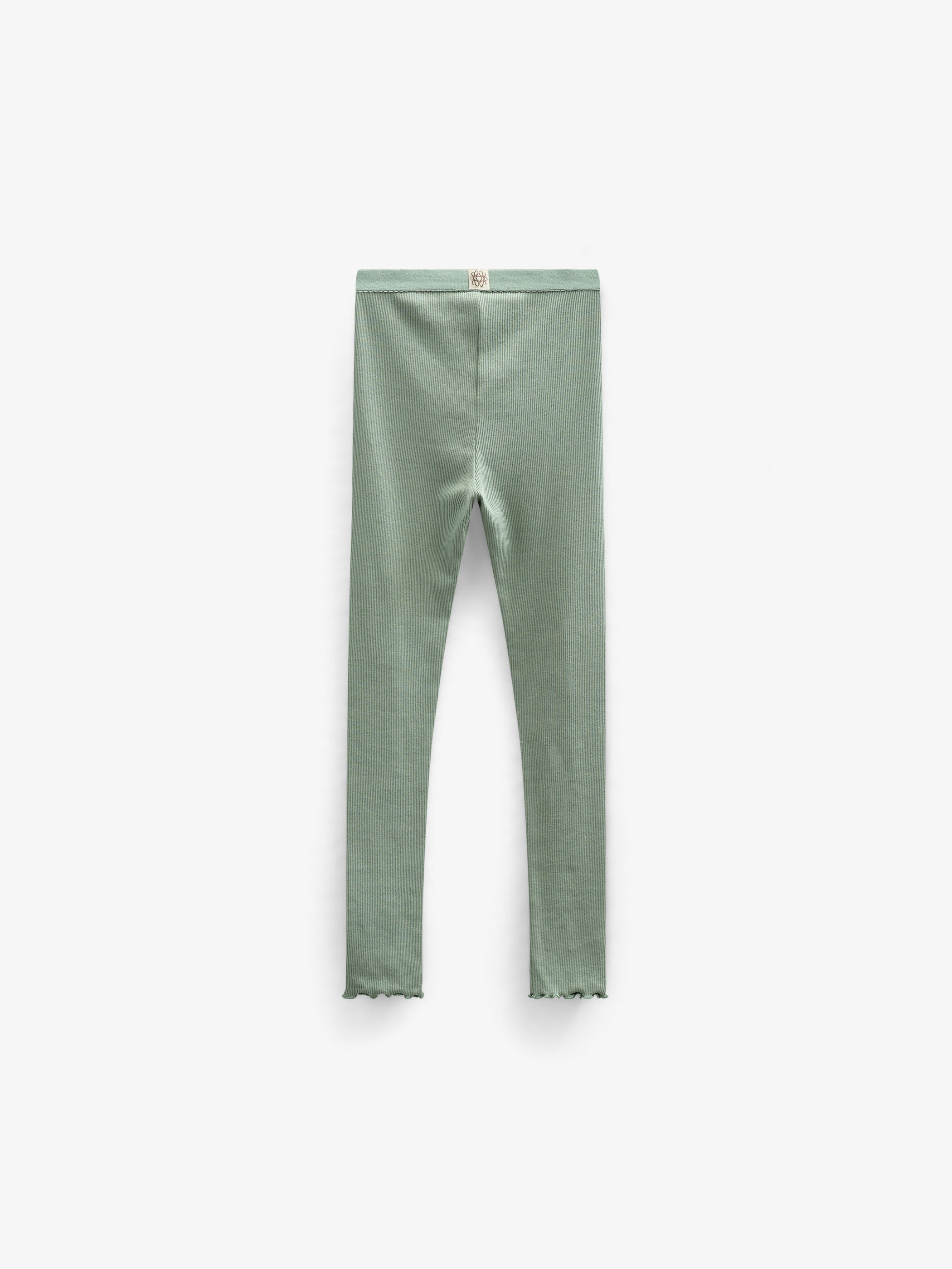 Leggings i modalrib - Tween - Dusty Green | 101327 Lottie
