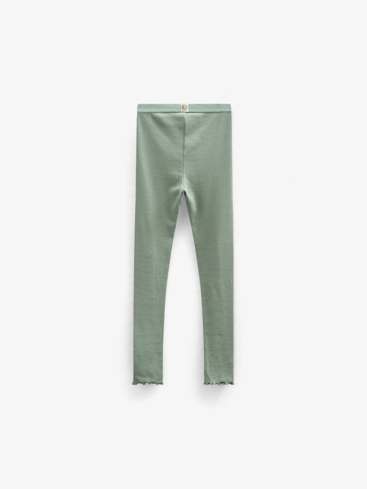 Leggings i modalrib - Tween - Dusty Green | 101327 Lottie