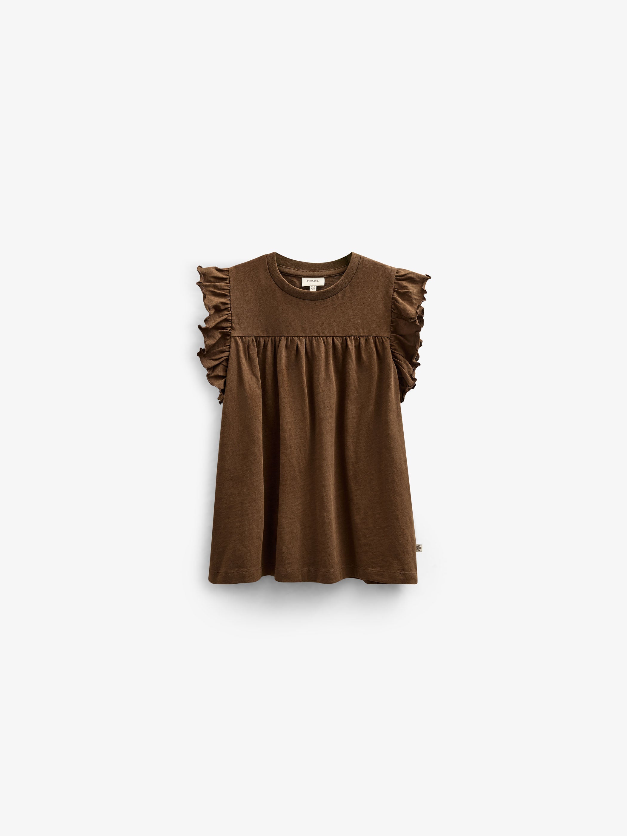 Jerseybluse - Tween - Dark Brown | 101333 Lucia