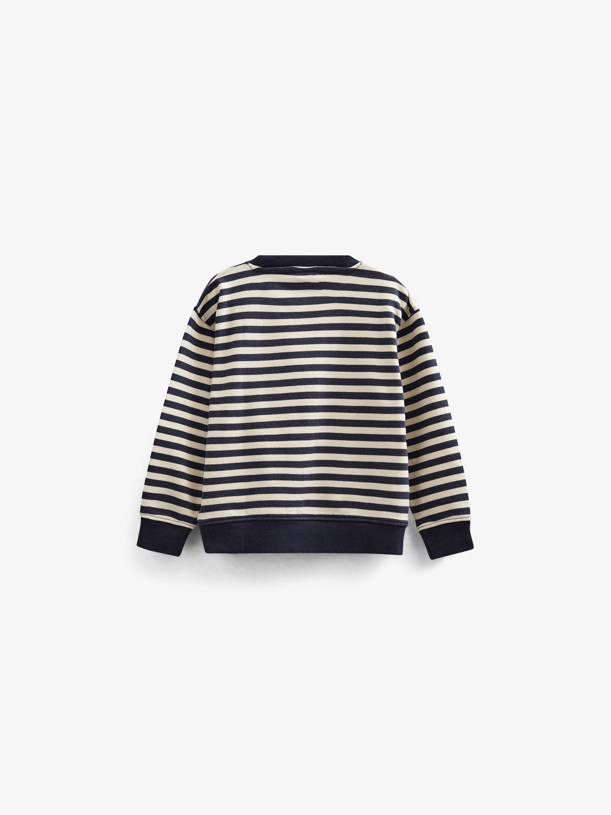 Stribet crewneck sweatshirt - Tween - Navy Stripe | 101345 Cole