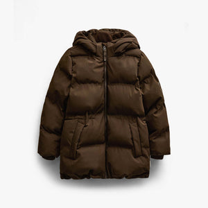 Adventure® Vinterjakke med justerbar talje Kids - Dark Brown | 101413 Elenor