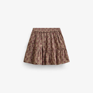 Blomstret bomuldsnederdel Tween - Rose/Bordeaux | 101430 Nova