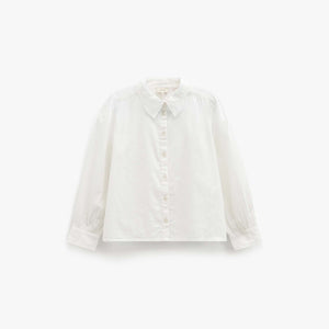 Bomuldsskjorte med blondekrave Tween - Offwhite | 101460 Holly
