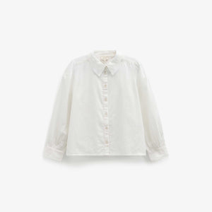 Bomuldsskjorte med blondekrave Tween - Offwhite | 101460 Holly
