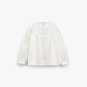 Bluse i musselin Tween - Offwhite | 101462 Celina