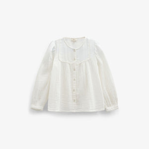 Bluse i musselin Kids - Offwhite | 101461 Celina
