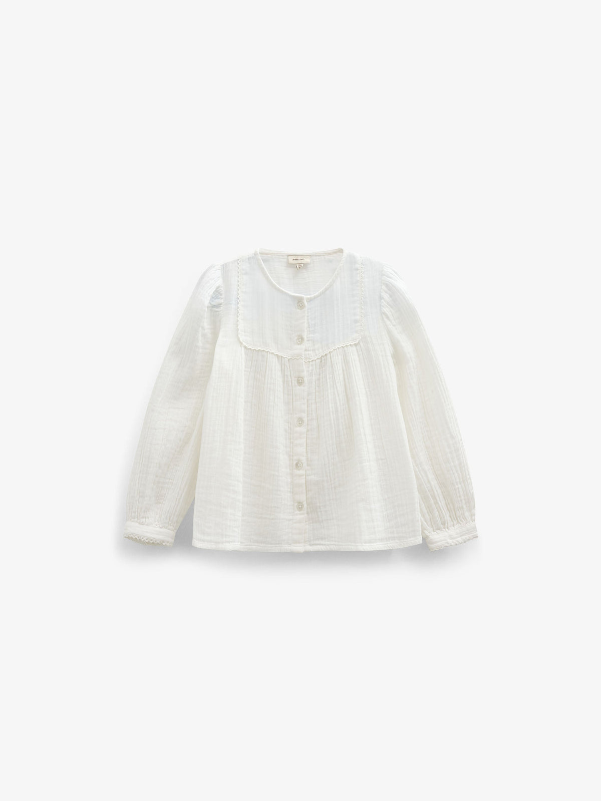 Bluse i musselin Kids - Offwhite | 101461 Celina