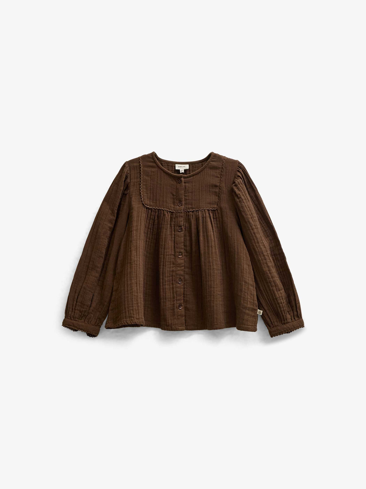 Bluse i musselin Tween - Brown | 101464 Celina