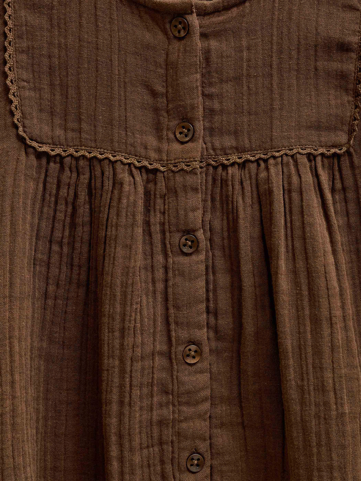 Bluse i musselin Kids - Brown | 101463 Celina