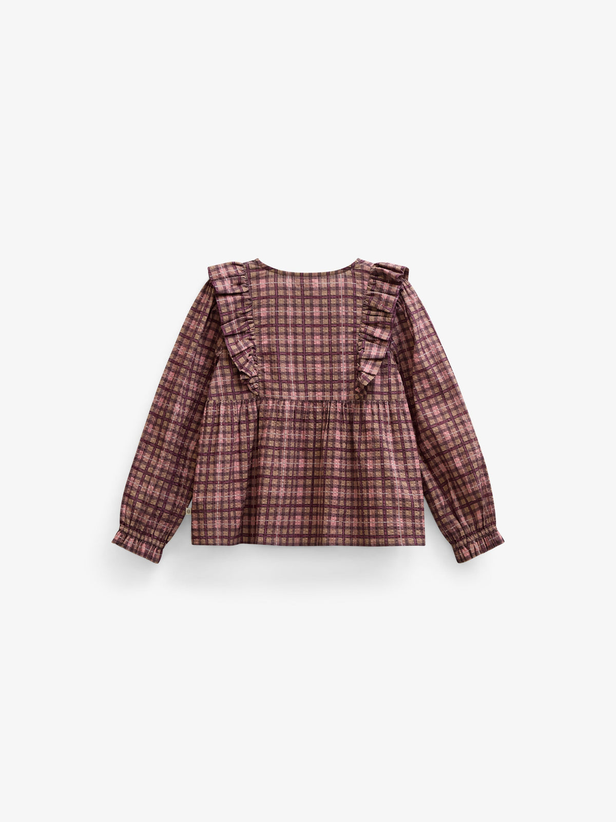 Ternet bomuldsbluse med flæser Kids - Rose | 101493 Penny