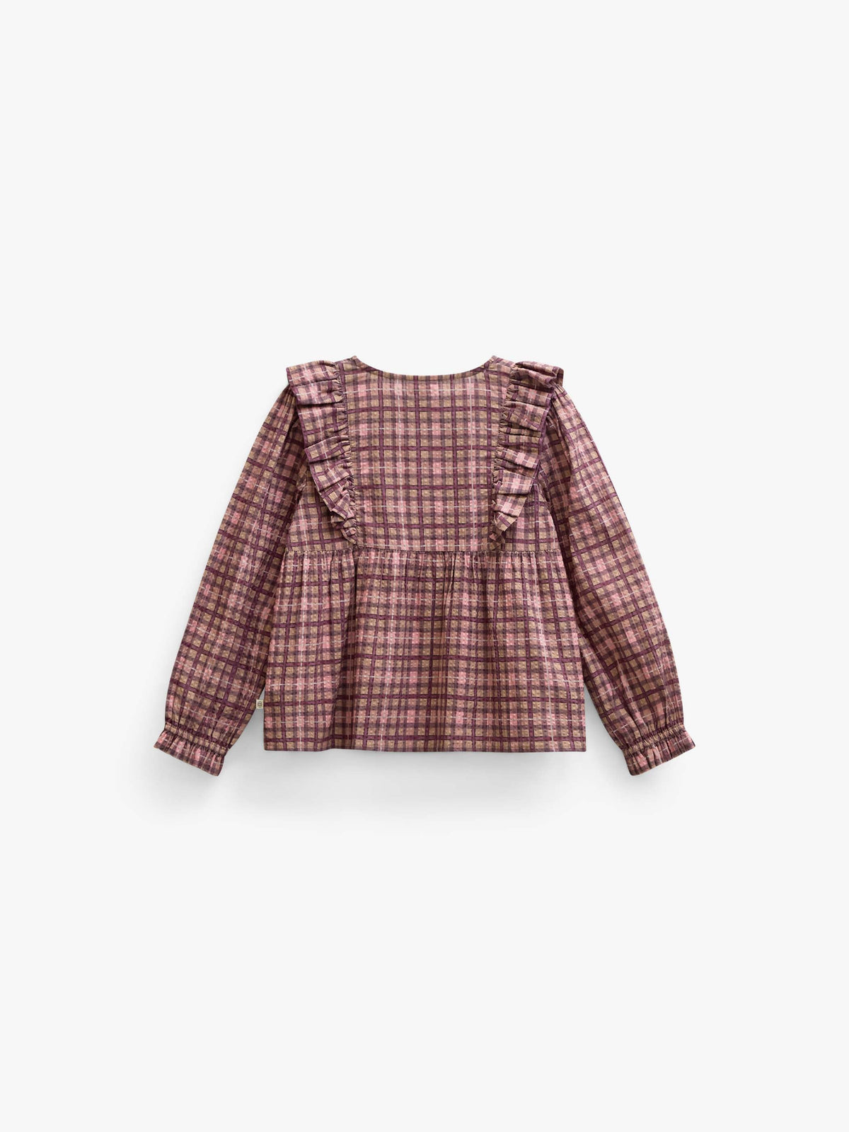 Ternet bomuldsbluse med flæser Tween - Rose | 101494 Penny