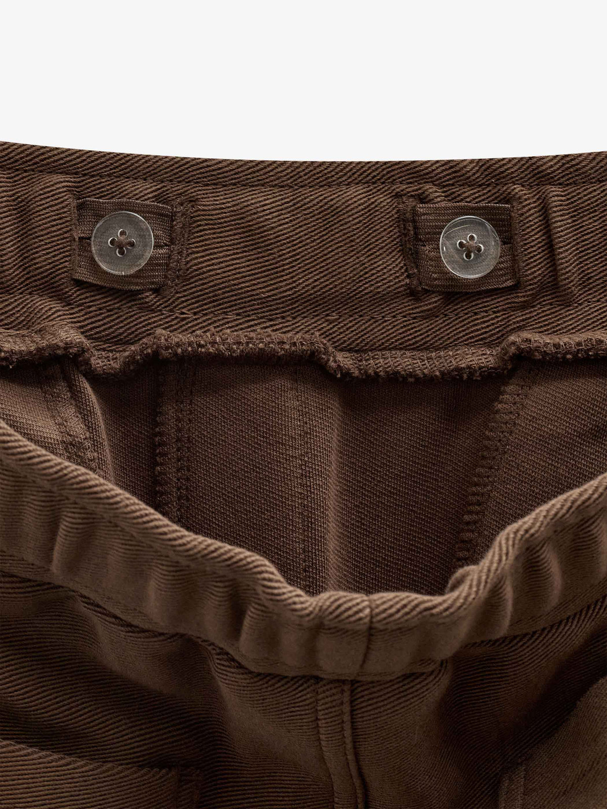 Cargo-joggingbukser i struktureret sweatkvalitet Tween - Brown | 101512 Wilder