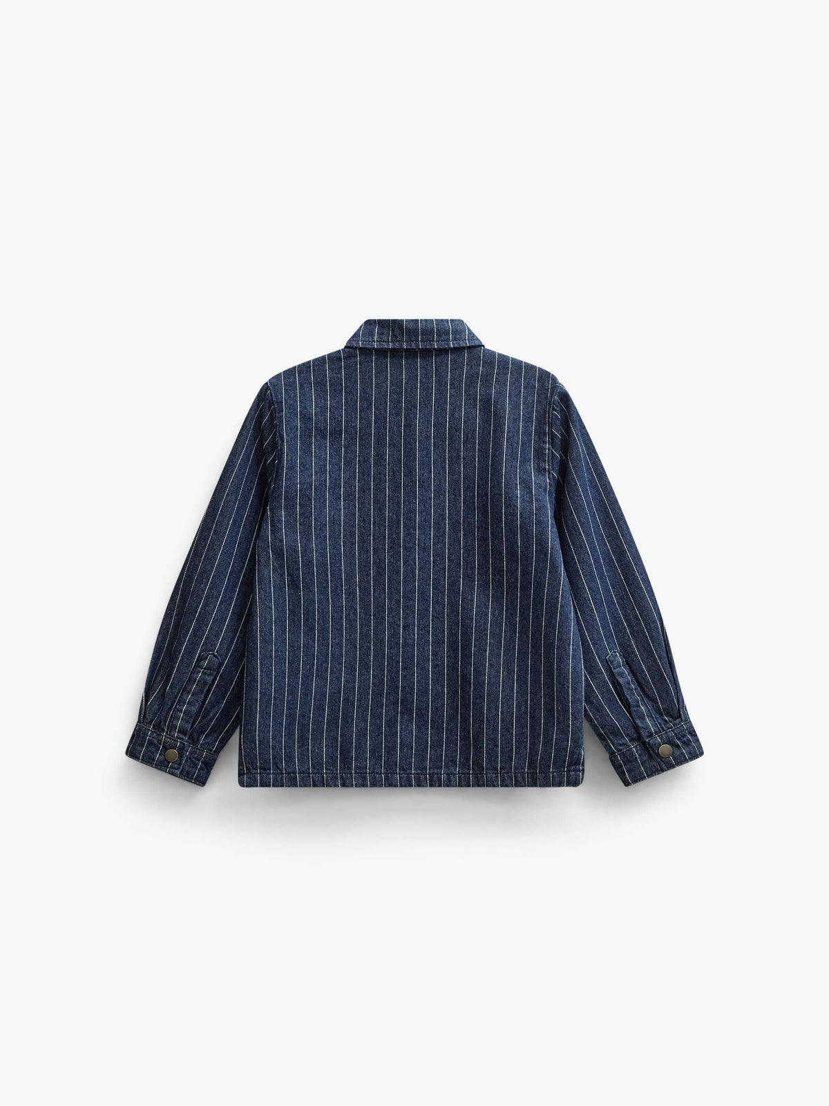 Nålestribet denim-overshirt Tween - Dark Blue | 101515 Austin