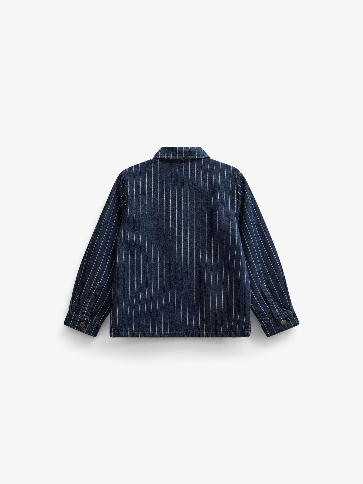 Nålestribet denim-overshirt Tween - Dark Blue | 101515 Austin