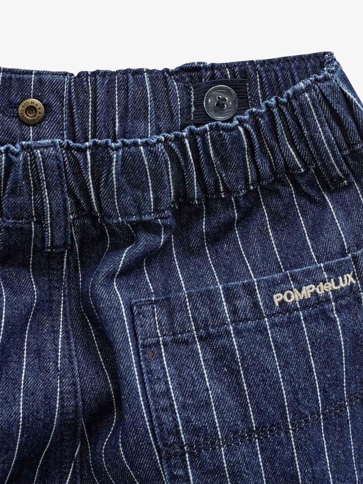 Nålestribede cargo jeans med løs pasform Tween - Dark Blue | 101516 Austin