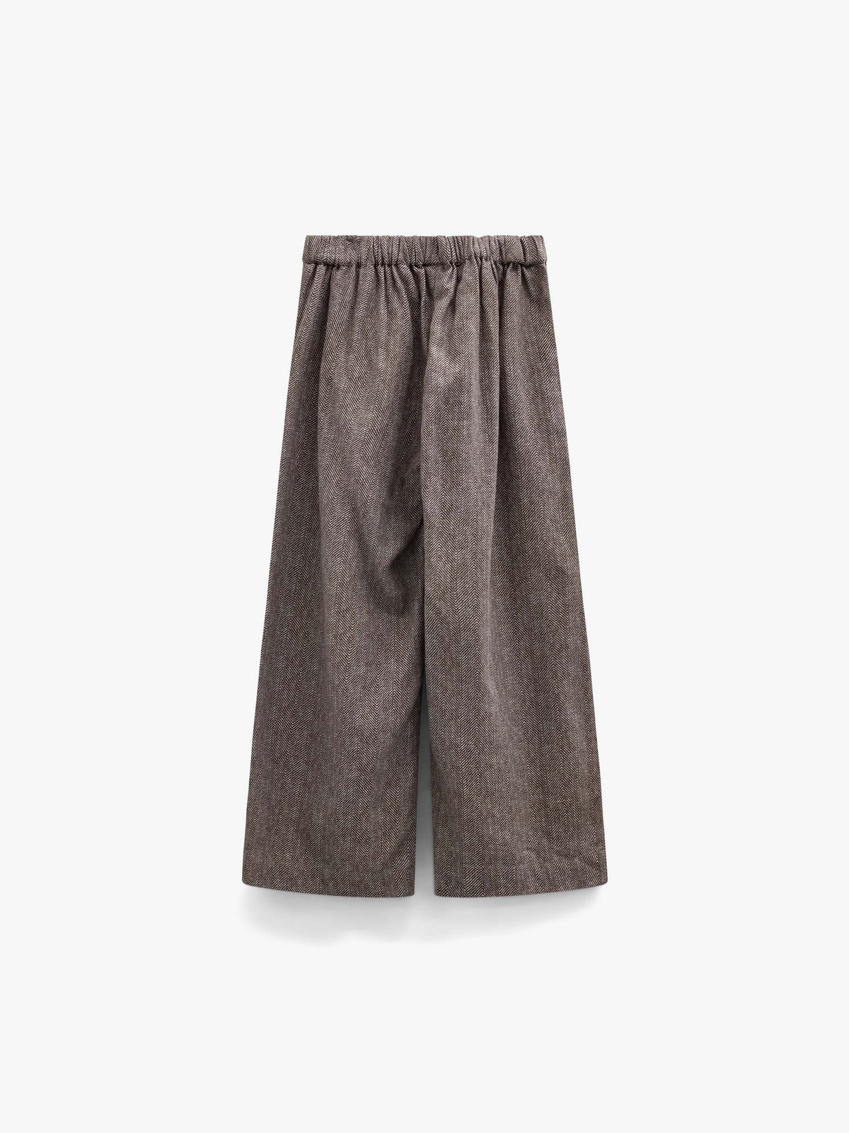 Bomuldsbukser med sildebensmønster Tween - Dark Brown | 101522 Susse