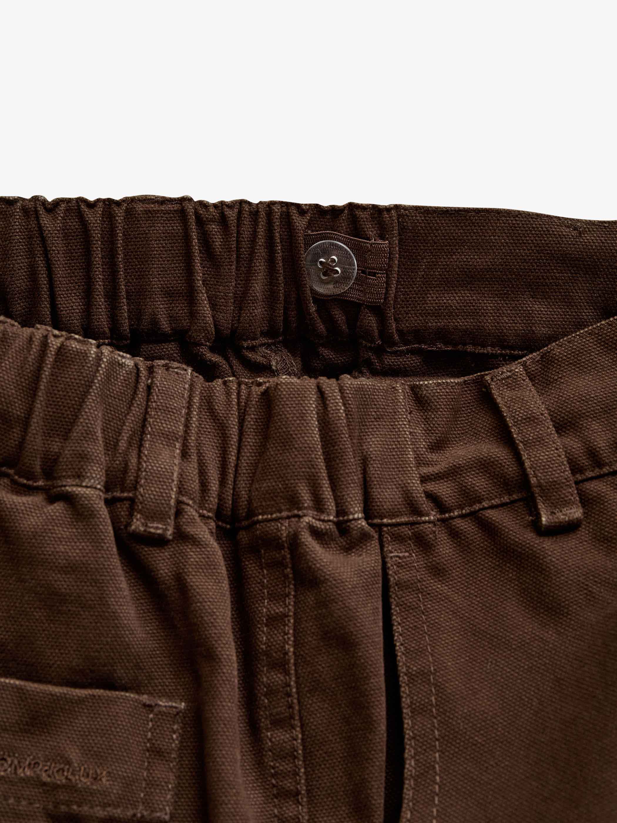Baggy canvas bukser Kids - Dark Brown | 101527 Jenna