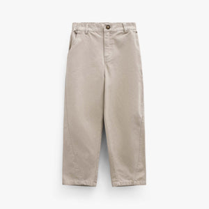 Baggy canvas bukser Kids - Light Beige | 101529 Jenna