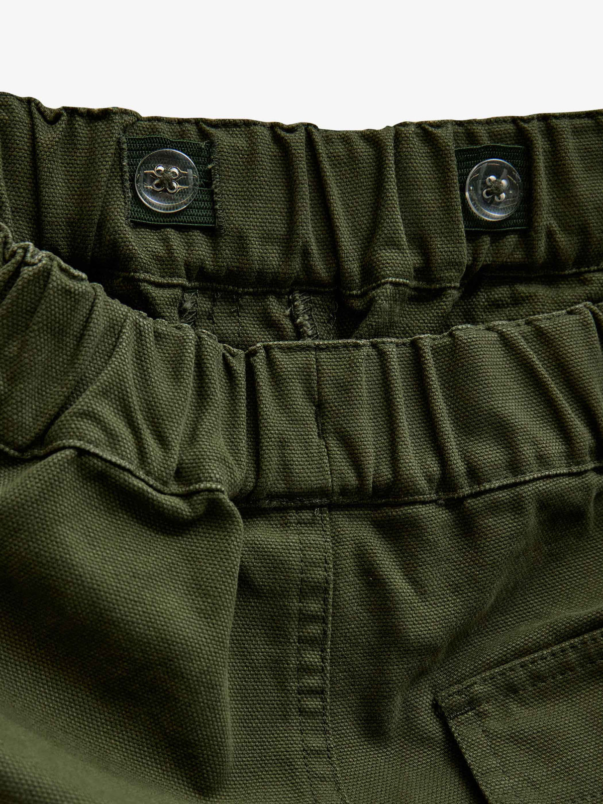 Canvasbukser med påsatte lommer Kids - Moss Green | 101535 Greyson