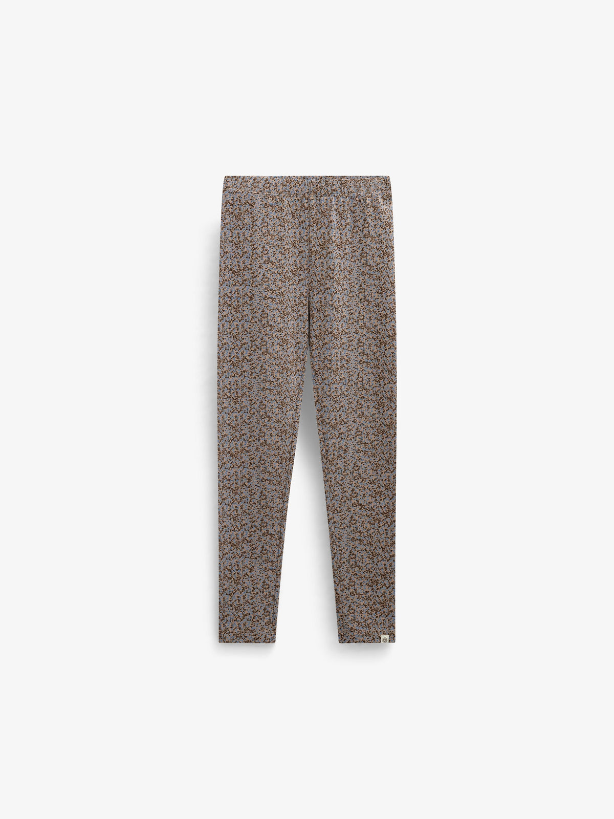 Småblomstrede jerseyleggings Kids - Blue/Brown | 101549 Heidi