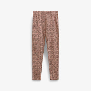 Småblomstrede jerseyleggings Tween - Rose/Bordeaux | 101552 Heidi