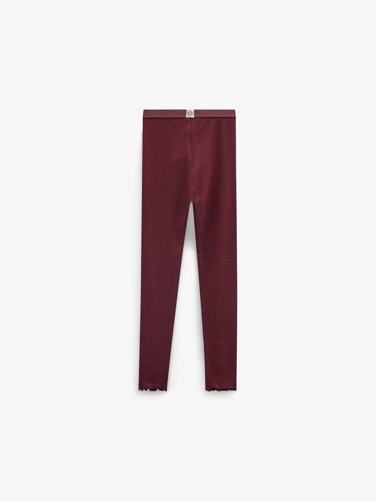 Ribbede leggings i modalblanding Tween - Bordeaux | 101570 Lottie