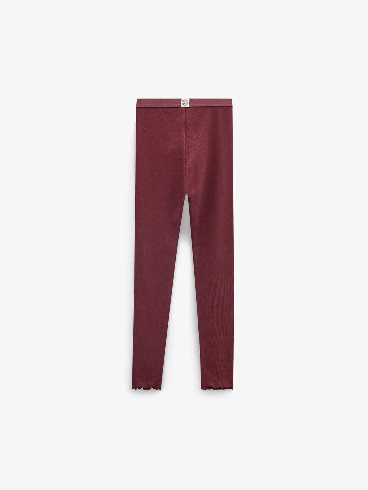 Ribbede leggings i modalblanding Kids - Bordeaux | 101569 Lottie