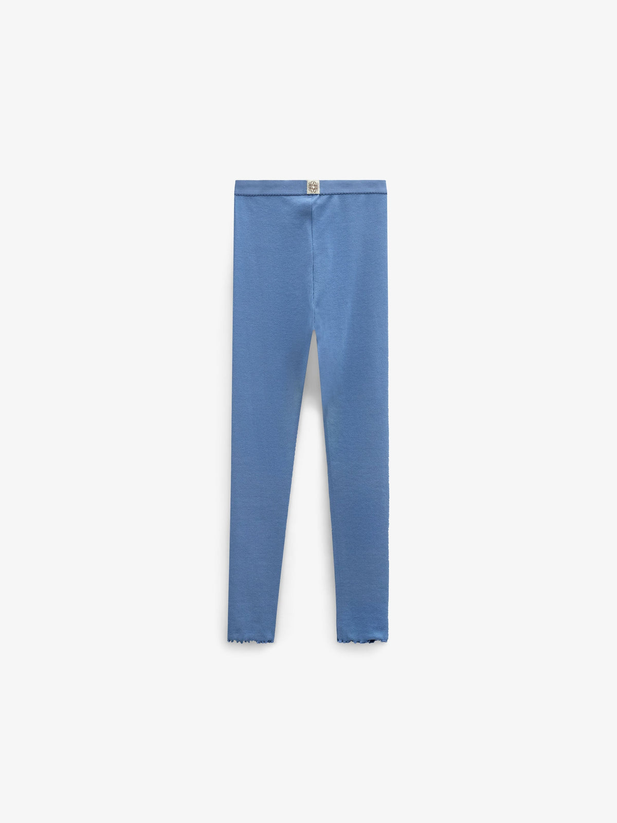 Ribbede leggings i modalblanding Tween - Dusty Blue | 101572 Lottie
