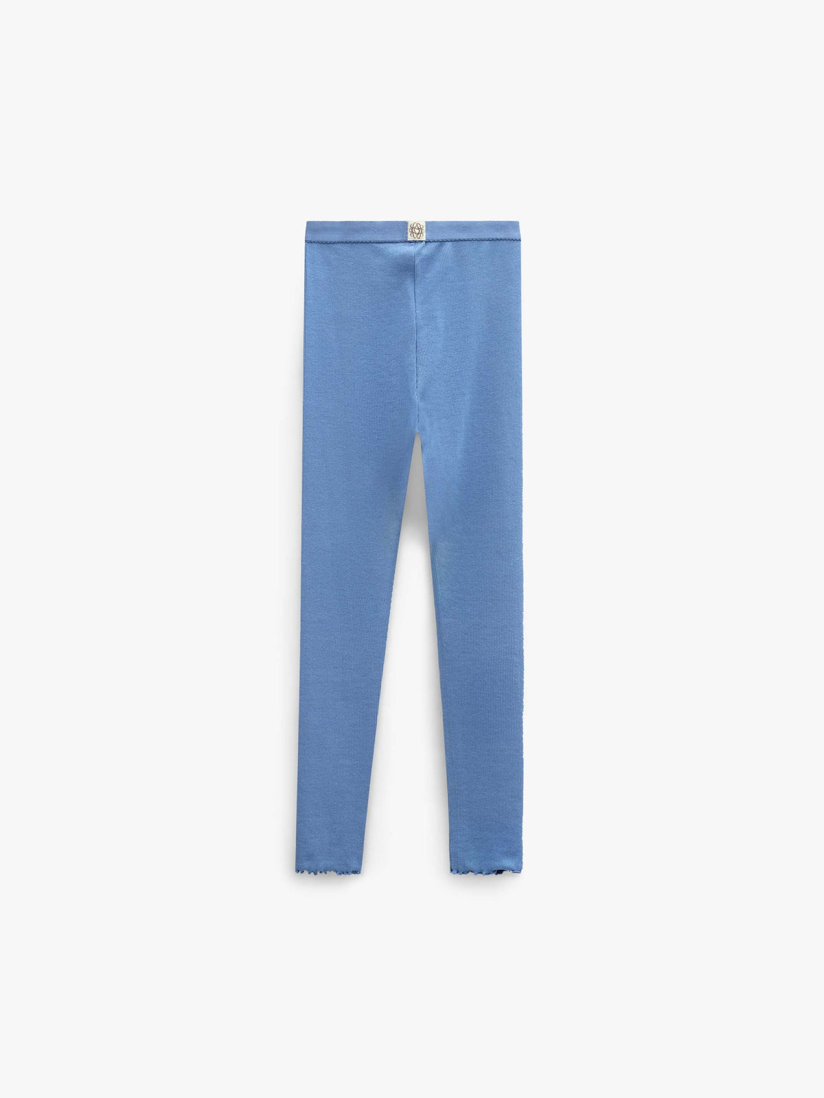 Ribbede leggings i modalblanding Kids - Dusty Blue | 101571 Lottie