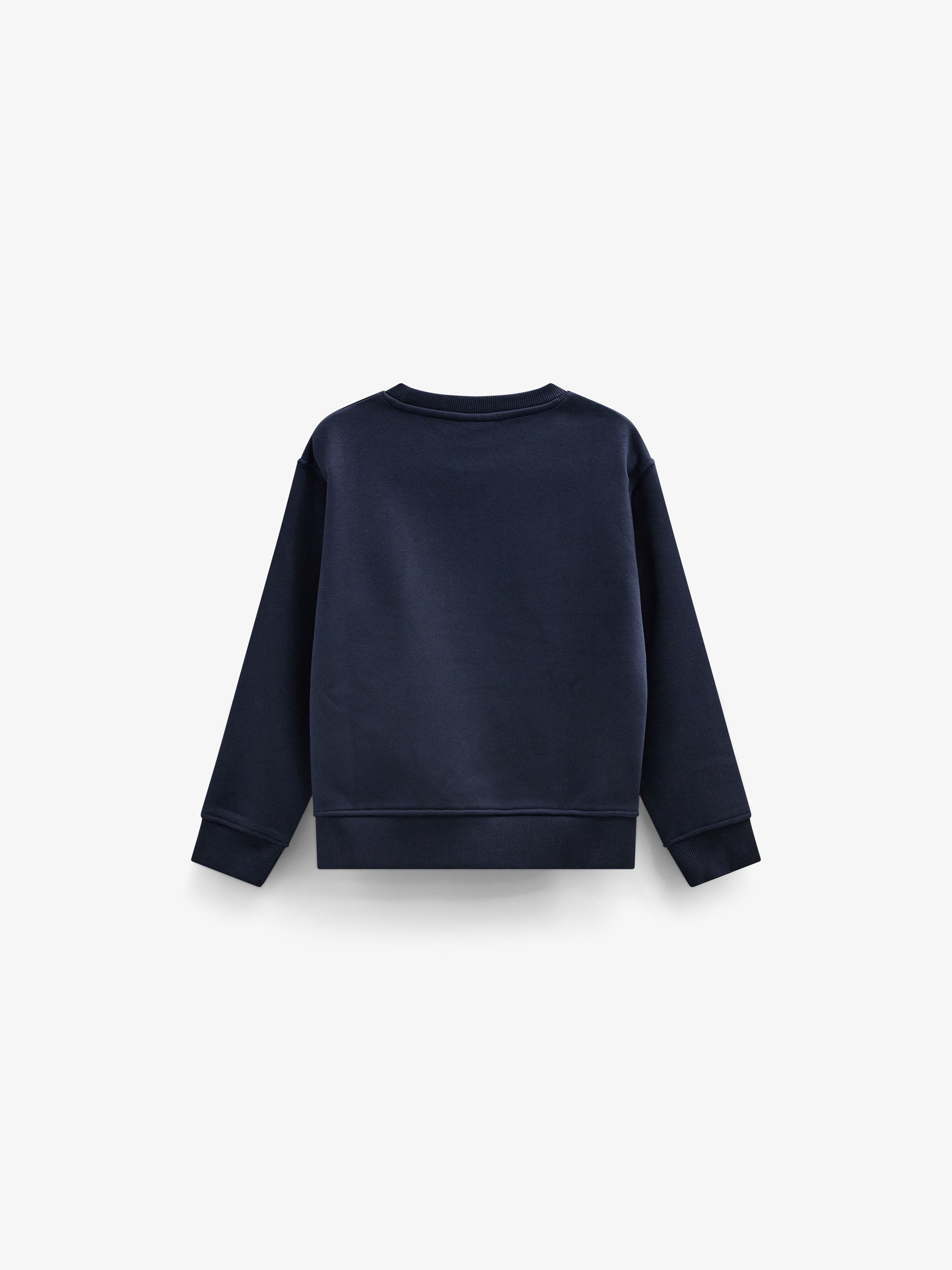 Rundhalset sweatshirt med smiley broderi Kids - Navy | 101573 Andrew