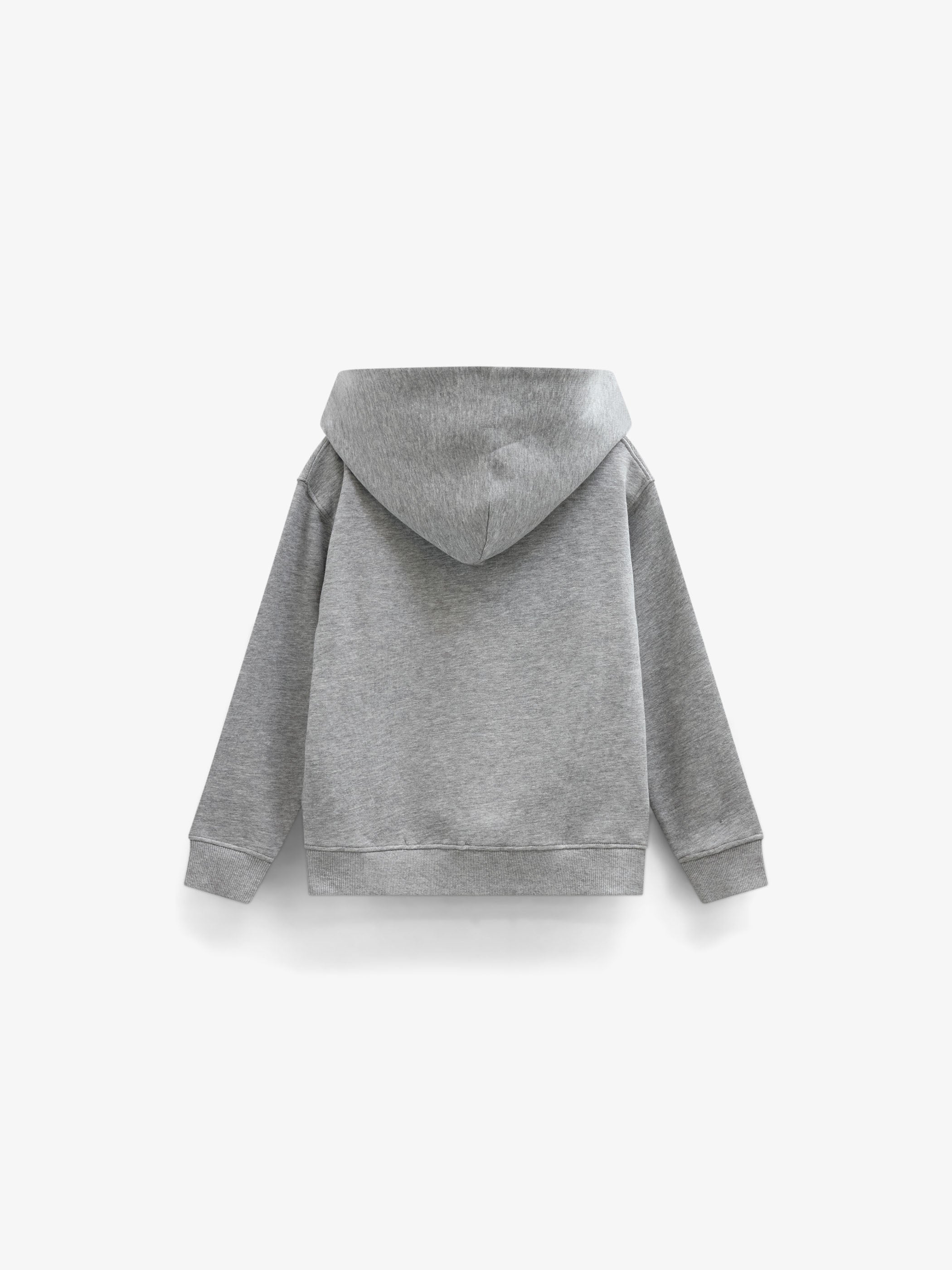 Hoodie med smiley broderi Tween - Grey Melange | 101584 Andrew