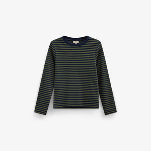 Ribbede bukser Kids - Moss Green/Navy Stripe | 101605 Conrad