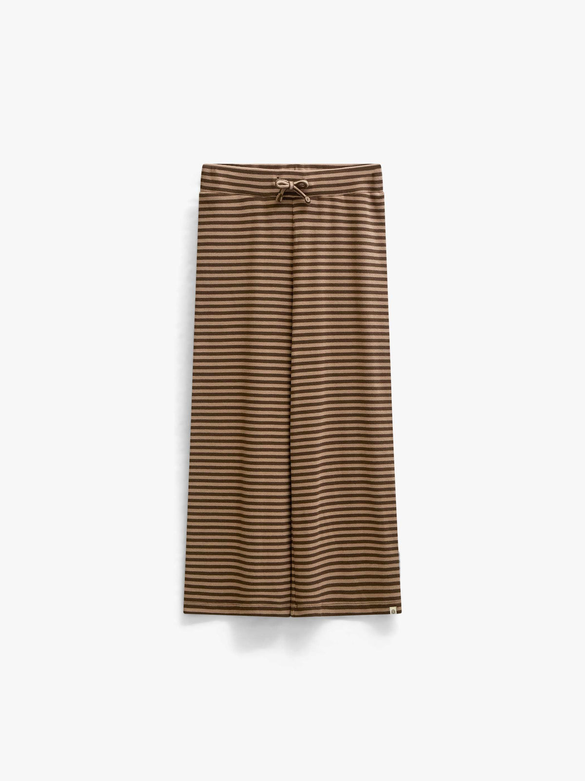 Stribede ribbukser med vide ben Tween - Brown/Light Brown | 101606 Gloria