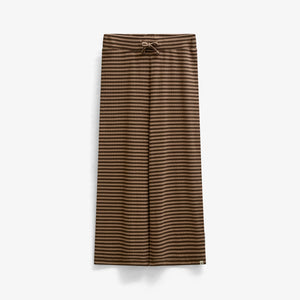 Stribede ribbukser med vide ben Tween - Brown/Light Brown | 101606 Gloria